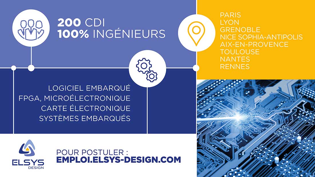ELSYS Design Recrute Ingénieurs Systèmes Embarqués