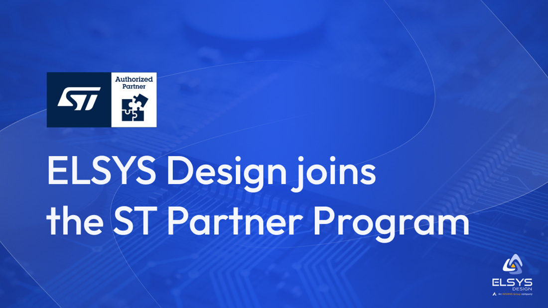 ELSYS Design joins the ST Partner Program